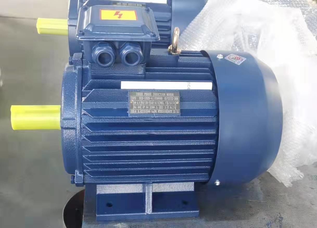 5.5kw 4 Pole Air Conditioner Fan Motor 220v 60hz Three Phase B3 Foot Mount